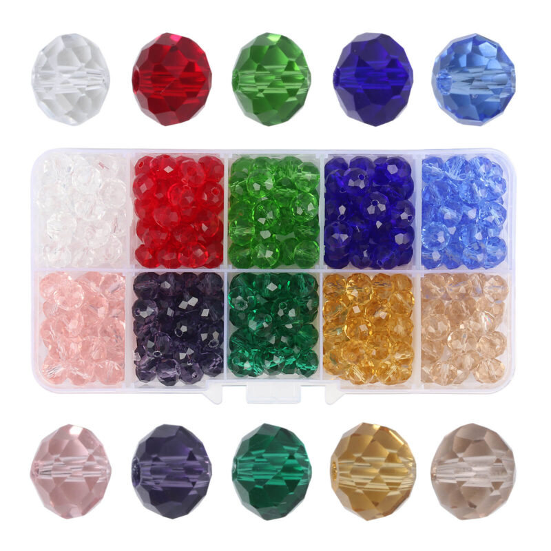 4 8mm Crystal Beads10 Girds Box Set 4