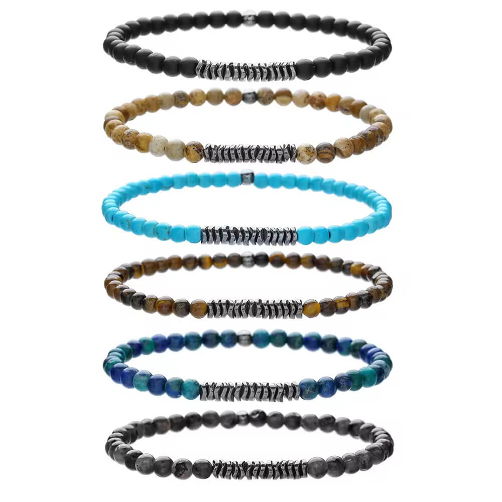 Alternative view of 4mm Crystal Bracelets Gemstone Elastic String Wholesale