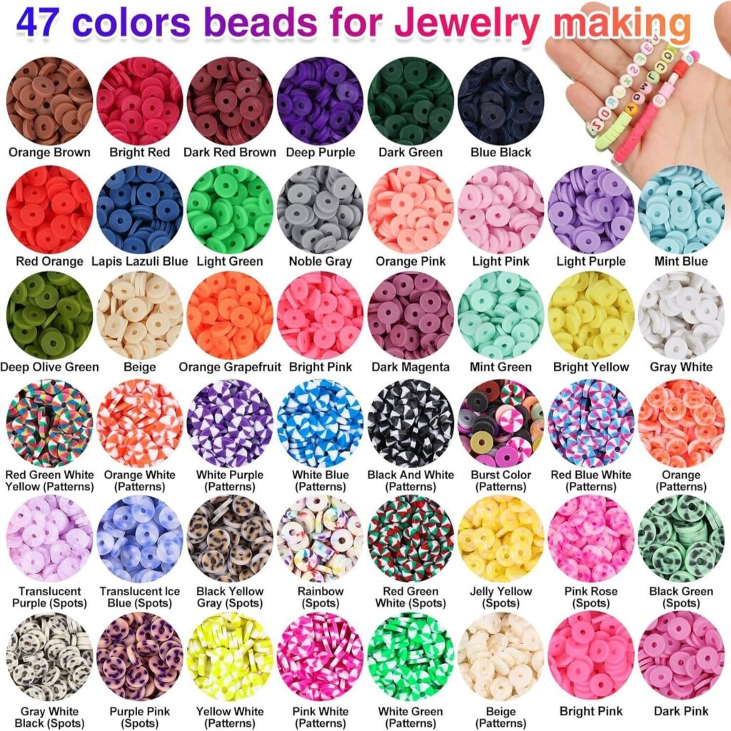 Alternative view of 6mm 5000Pcs Clay Beads Boxed for DIY Jewelry Making
