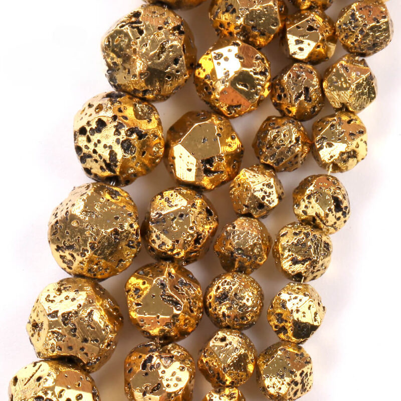 8 Types Dazzling Electroplated Stone Beads Faceted Collection 2