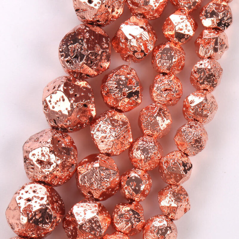 8 Types Dazzling Electroplated Stone Beads Faceted Collection 3