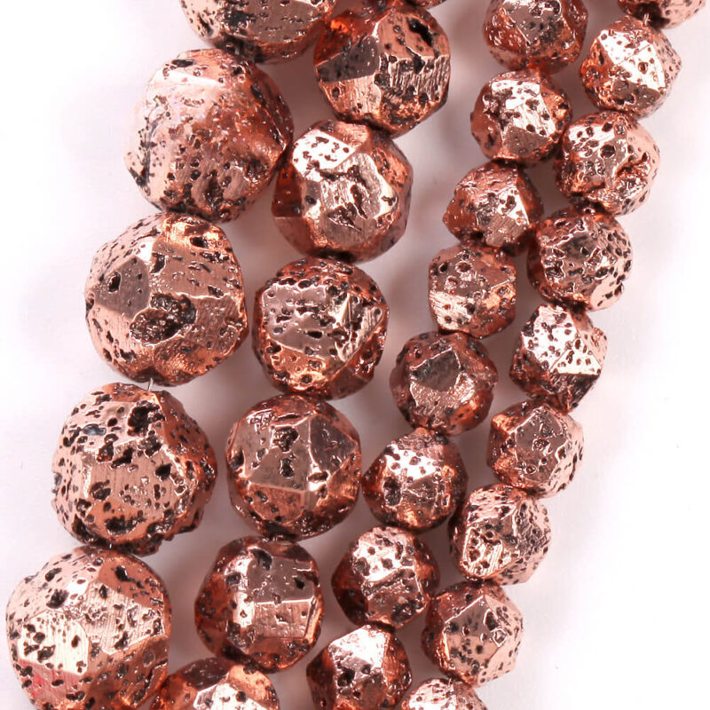 8 Types Dazzling Electroplated Stone Beads Faceted Collection 5