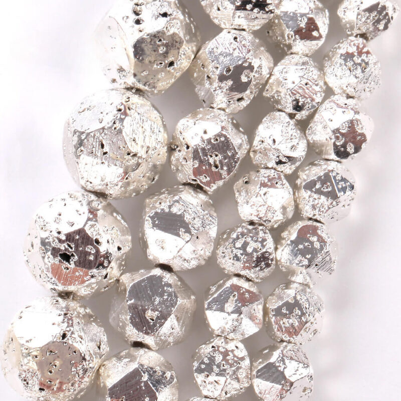 8 Types Dazzling Electroplated Stone Beads Faceted Collection 7