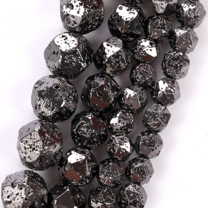 8 Types Dazzling Electroplated Stone Beads Faceted Collection 9