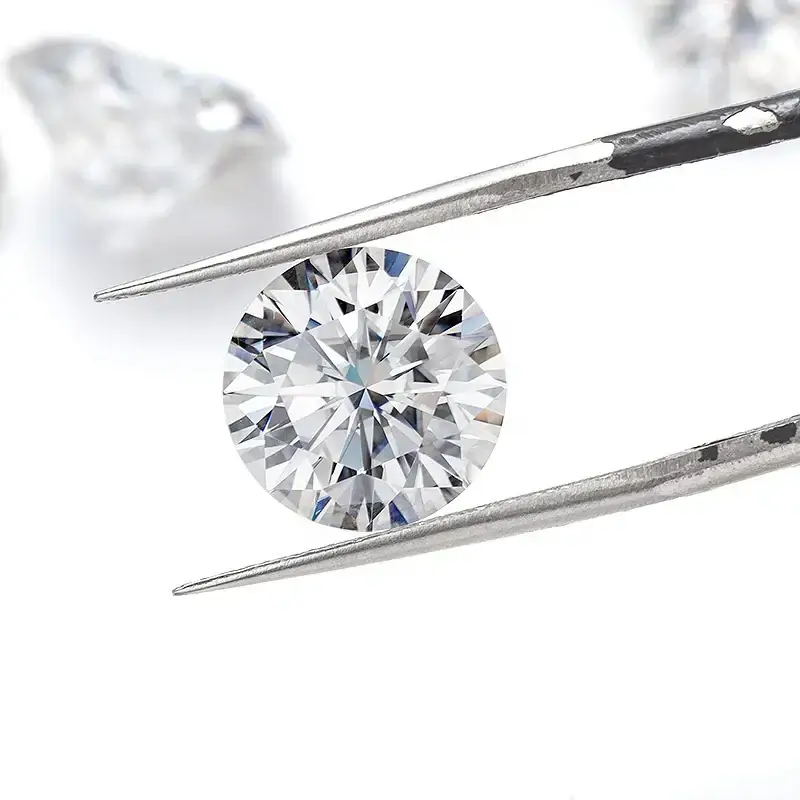 Alternative view of Brilliant Round Cut Diamond Moissanite GRA Certified