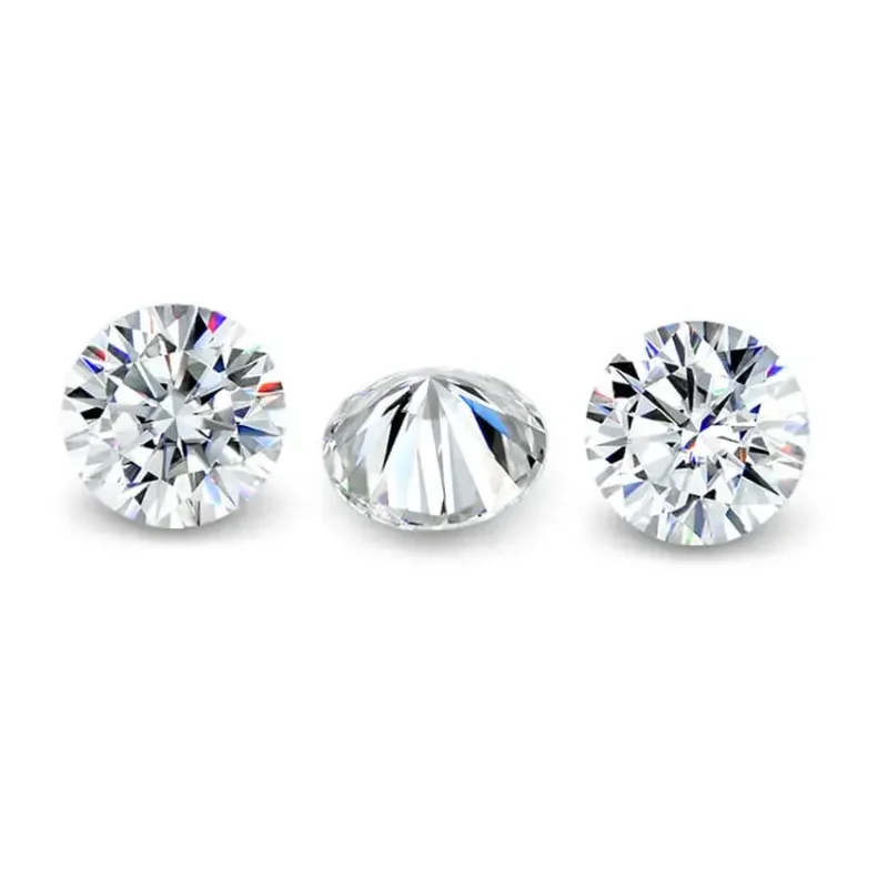 Brilliant Round Cut Diamond Moissanite GRA Certified 3