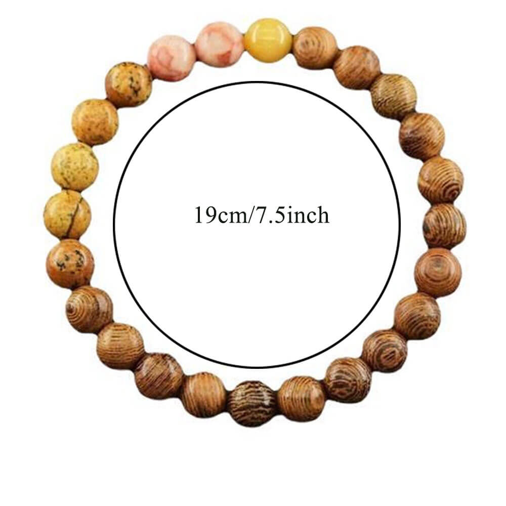 Alternative view of Eight Planets Natural Stone Bracelet Bulk