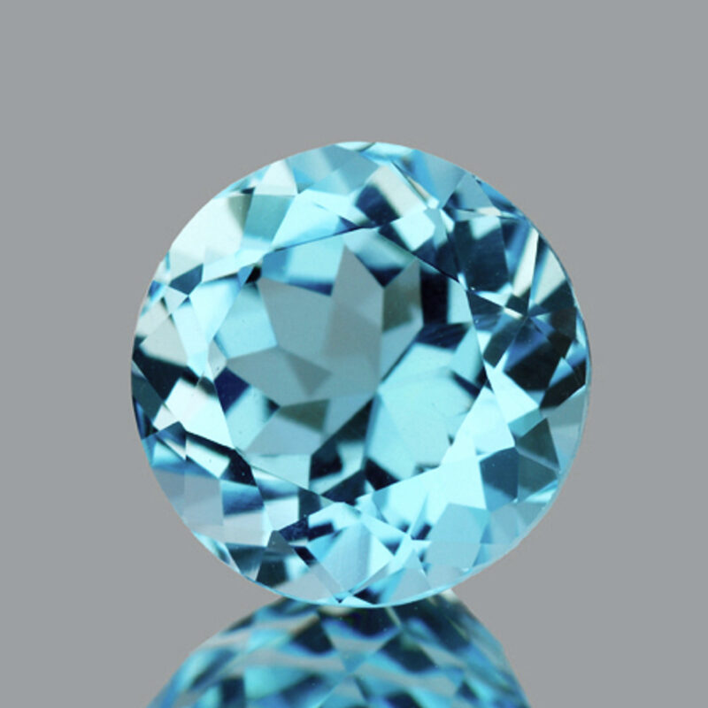 Genuine Round Cut Blue Topaz Loose Stone