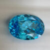 Glossy Oval Cut Aquamarine Gemstone