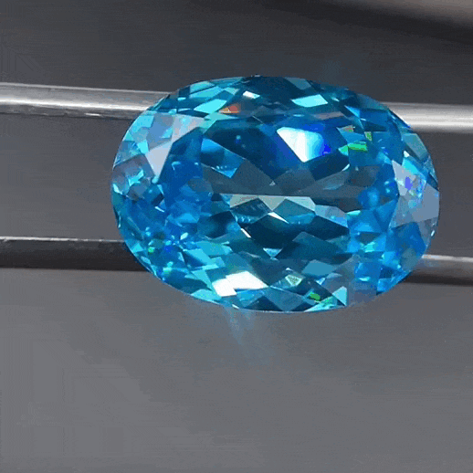 Glossy Oval Cut Aquamarine Gemstone1 1