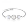 Graceful S925 Silver Freshwater Pearl Bracelet with 3A CZ