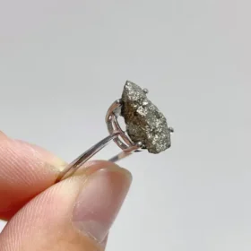 Handmade Adjustable Chalcopyrite Ring Bulk 1