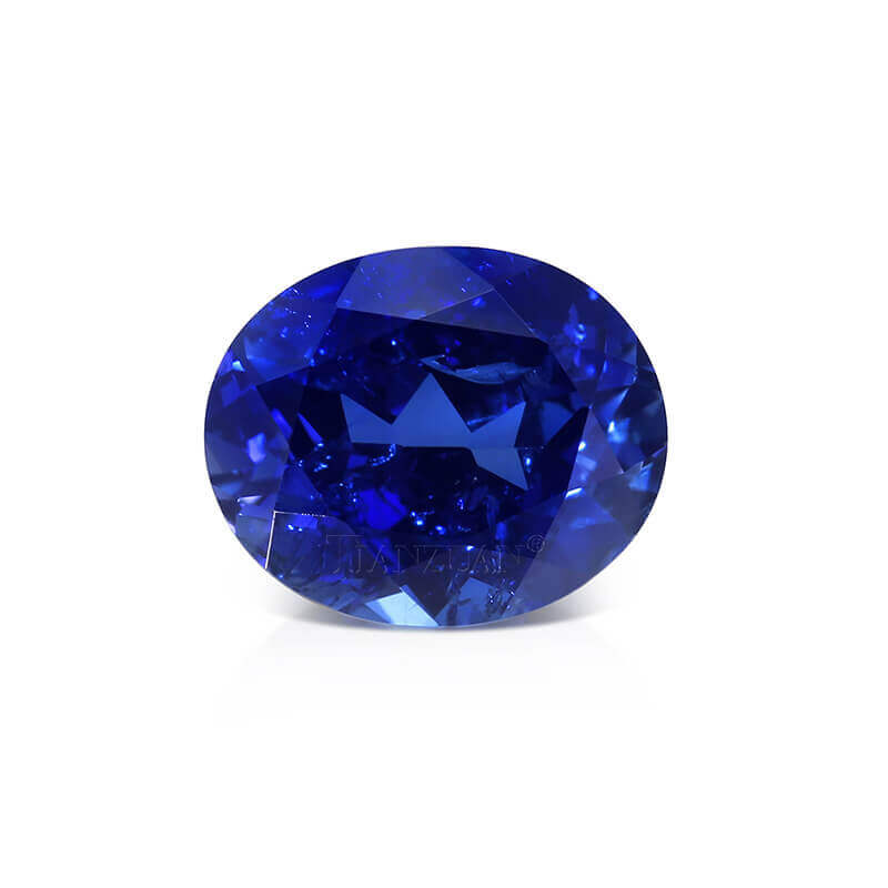 Lab Grown Oval-shaped Blue Sapphire Birthstone (1)