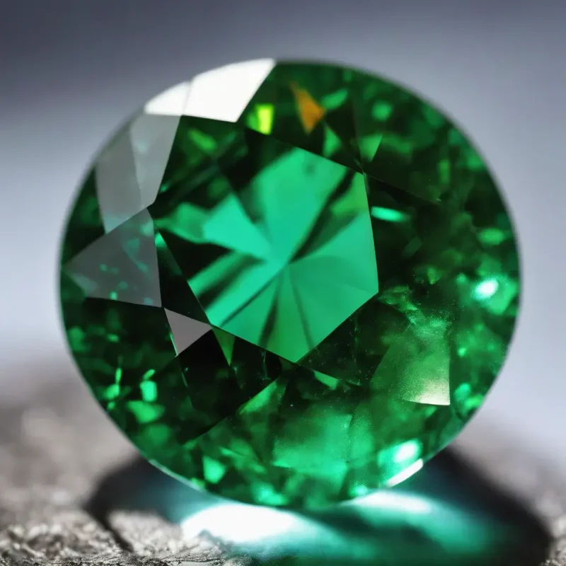 Loose Round Emerald Gemstone