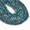 Matte Blue Tiger Eye Beads for Jewelry Making Wholesale