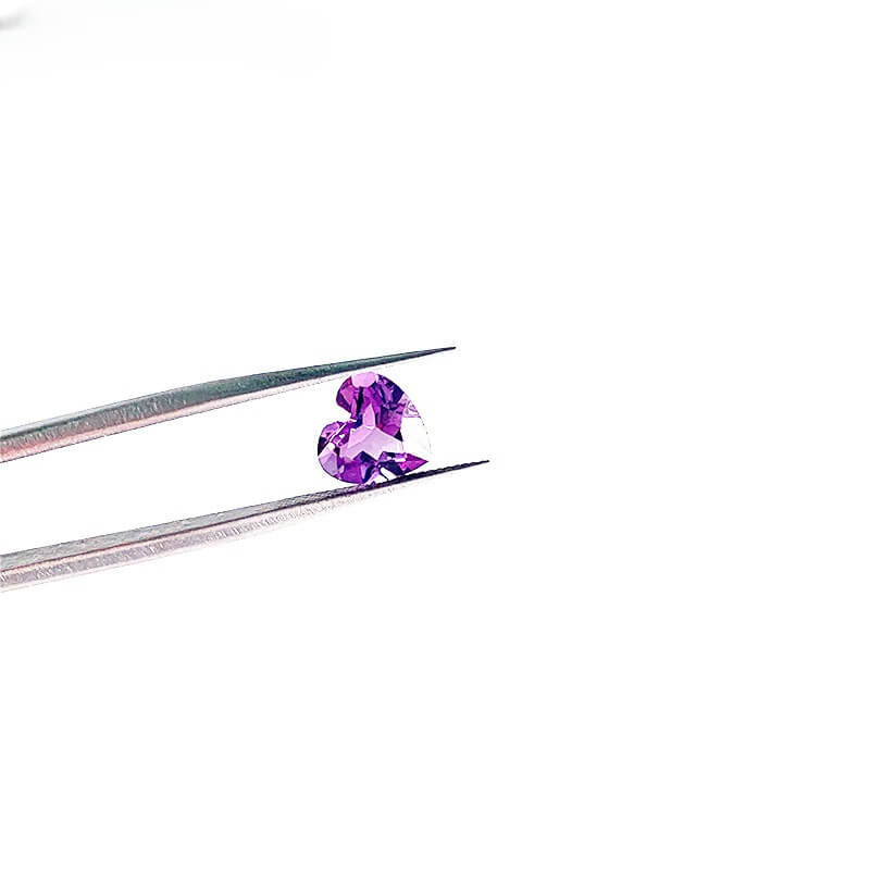 Natural Amethyst Heart Shaped Stone 2