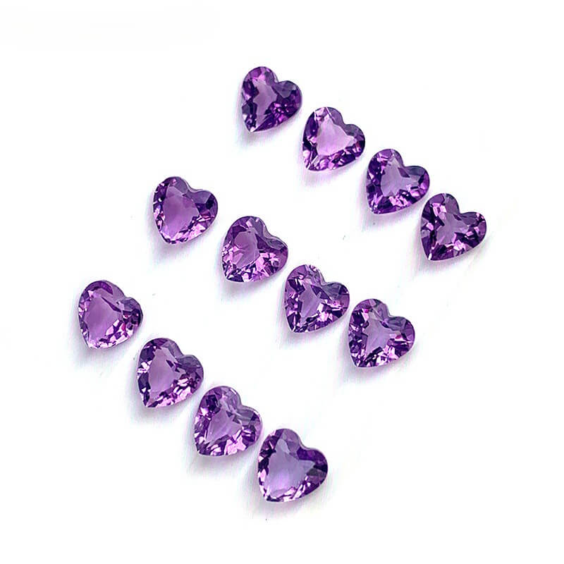 Natural Amethyst Heart Shaped Stone 3