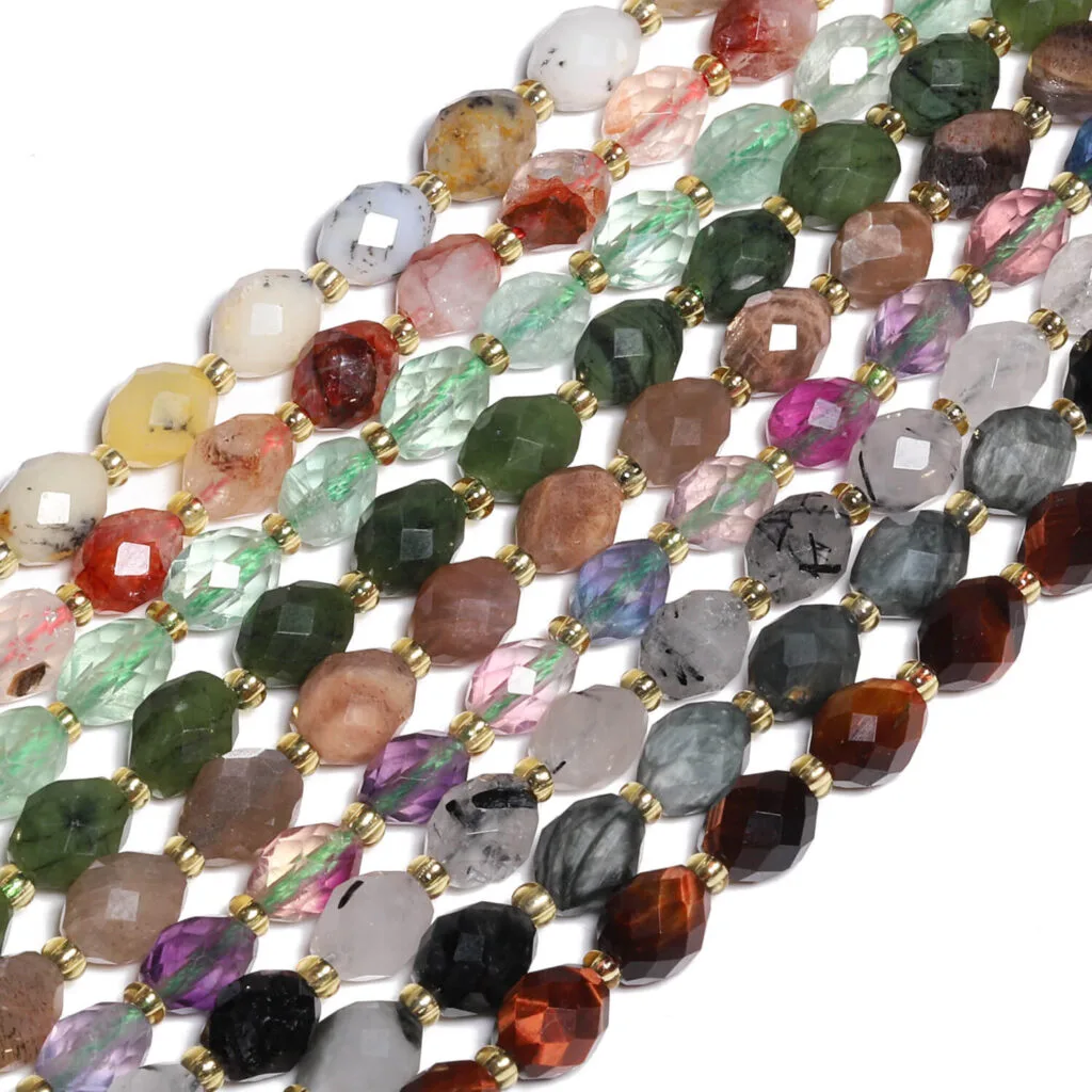 Perles En Pierre Naturelle Bleue Topaze Aigue-marine Agate Jade Verre Cristal Perle D'espacement Ronde En Vrac Pour La Fabrication De Bijoux Breloque De Bracelet à Bricoler Soi-même