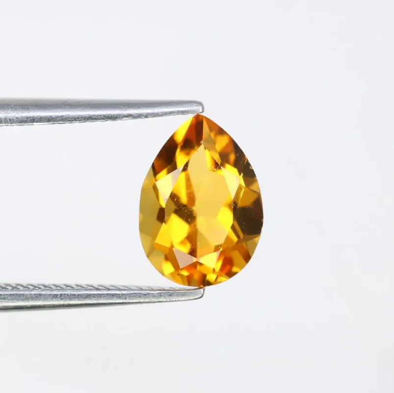Natural Pear Cut Citrine Loose Gemstone