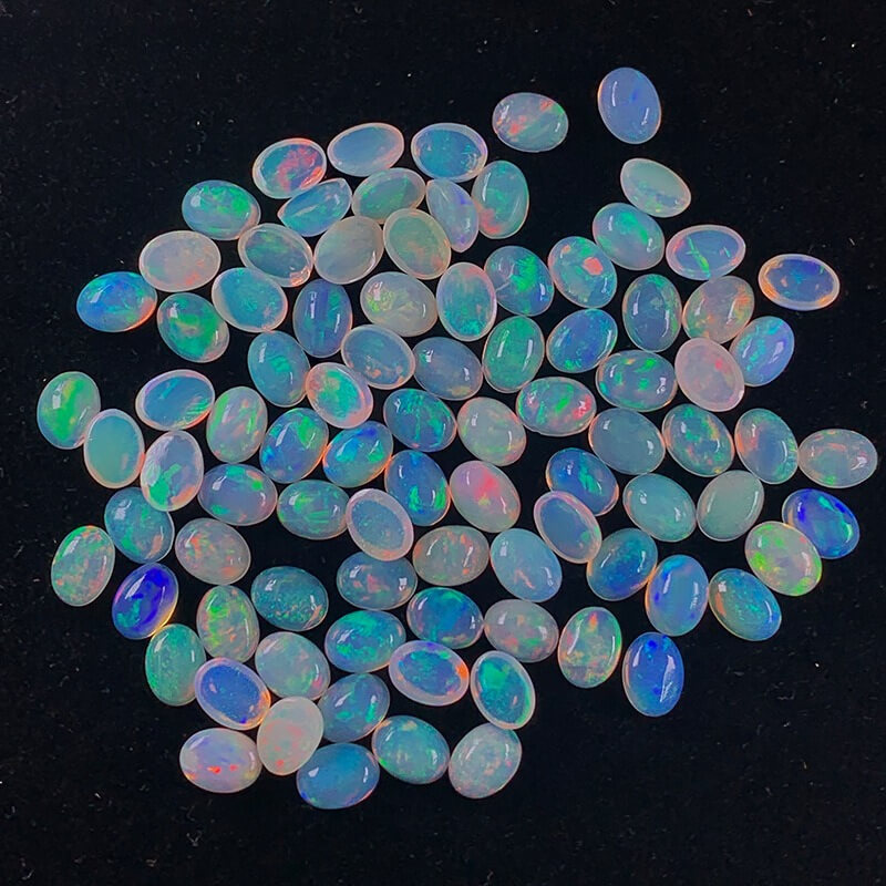 Natural Polished Oval Opal Stone