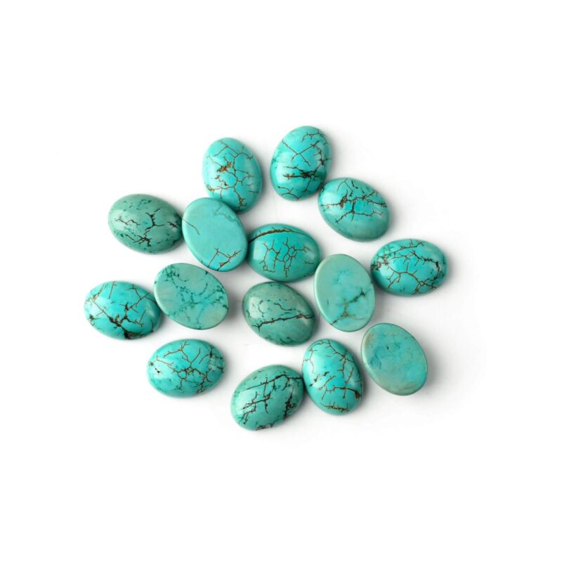 Natural Turquoise Oval Cabochon for Jewelry Making