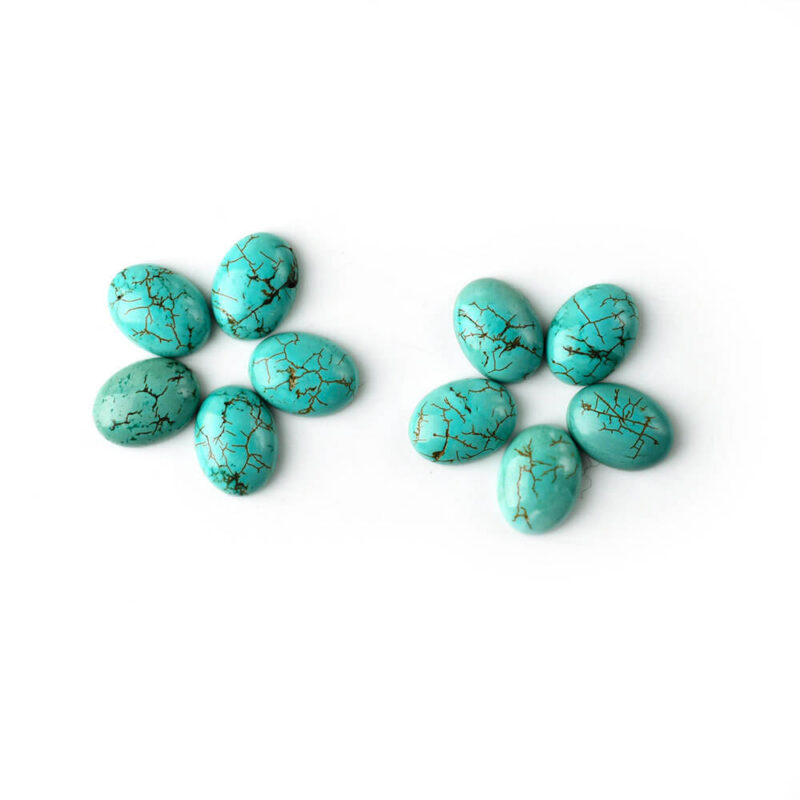 Natural Turquoise Oval Cabochon for Jewelry Making 3