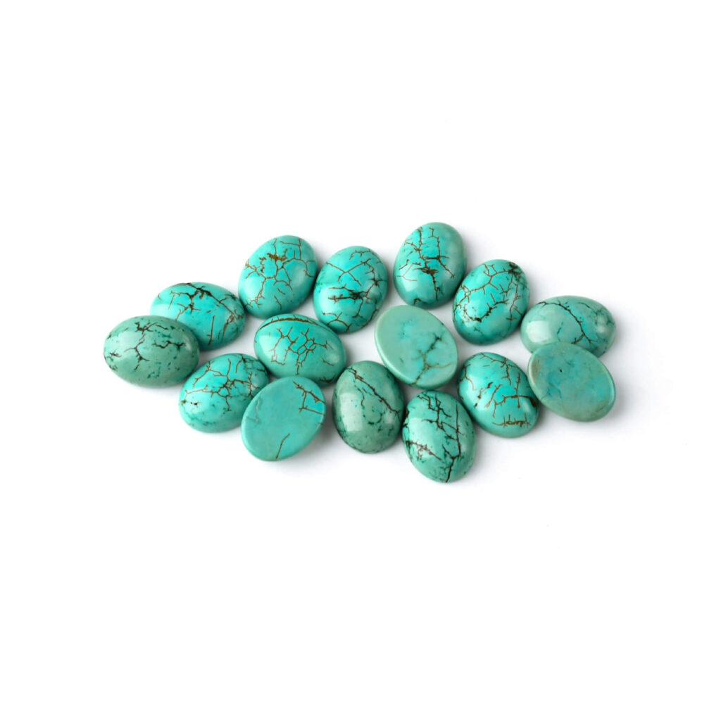 Natural Turquoise Oval Cabochon for Jewelry Making – Bild 2