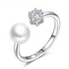 Niche Adjustable Freshwater Pearl Rings Sterling Silver