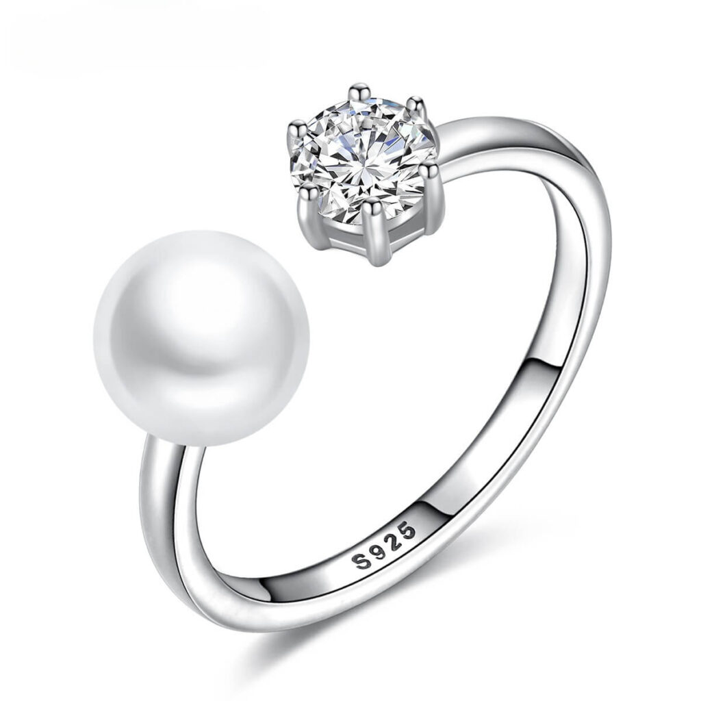Niche Adjustable Freshwater Pearl Rings Sterling Silver