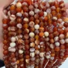 Round Red Fire Agate Beads Loose Gemstone Beads Show