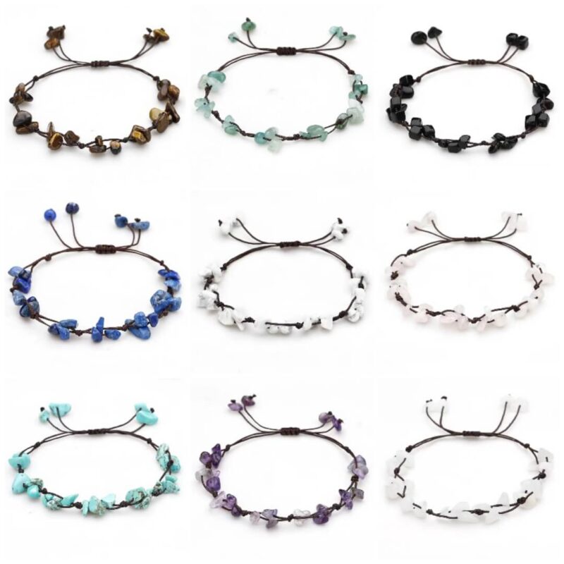Simple Handmade Crystal Chip Bracelets Wholesale