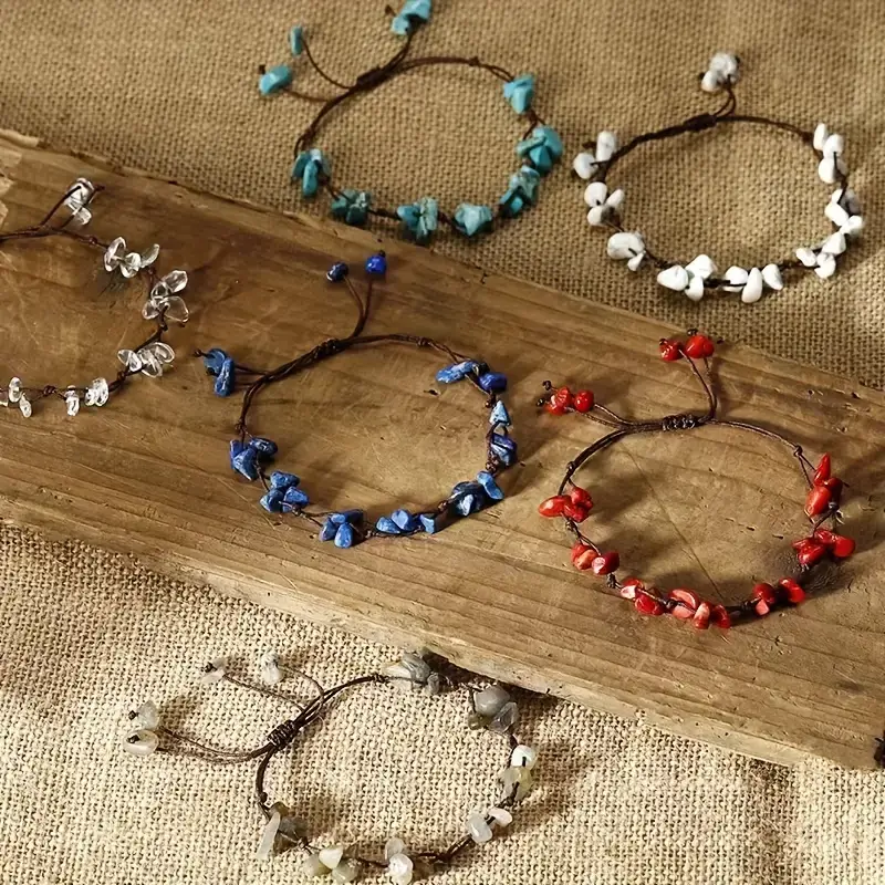 Alternative view of Simple Handmade Crystal Chip Bracelets Wholesale
