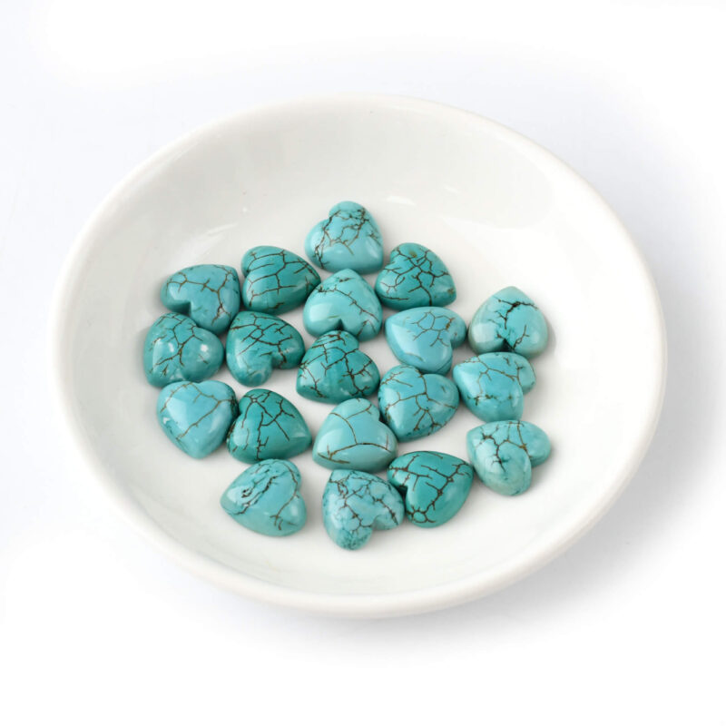 Smooth Heart Shaped Turquoise Loose Stone