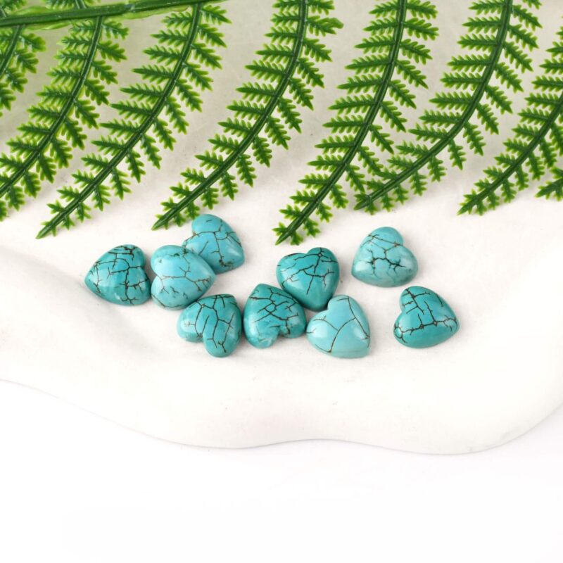 Smooth Heart Shaped Turquoise Loose Stone 2