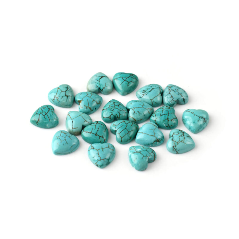 Smooth Heart Shaped Turquoise Loose Stone 4