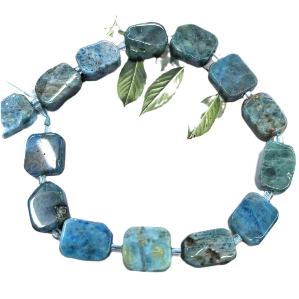 Square Cubic Natural Apatite Stone Beads Bulk - Bild 7