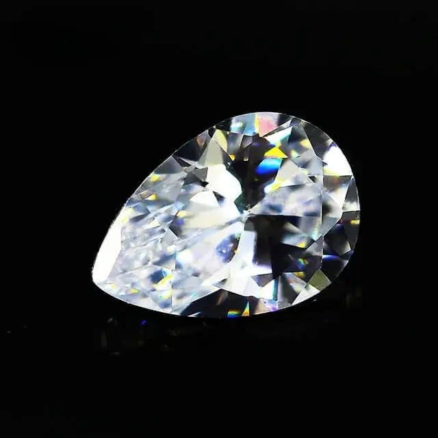 VVS1 D Colored Pear Cut Moissanite Loose Stone