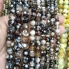 Various Natural Fire Agate Beads Round Shaped Bulk