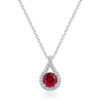 Waterdrop S925 Sterling Silver Lab Grown Ruby Necklace​ (2)
