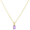 amethyst birthstone necklace