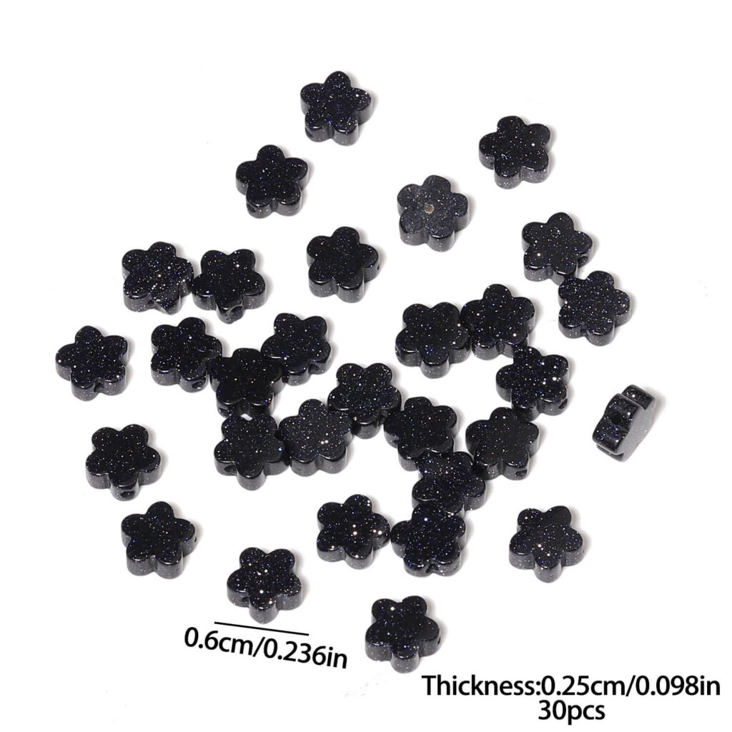 30Pcs 6mm Flower Gemstone Beads Wholesale - Imagen 5