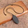 Variation picture for Long Oval Shungite Necklace