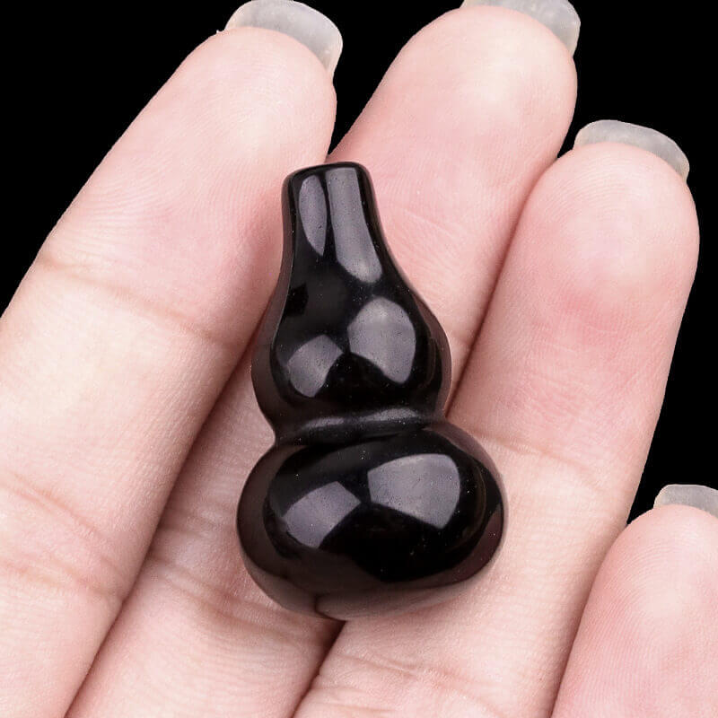 1Pc 30mm Gourd Crystal Hole-Free Calabash Carvings - Image 8