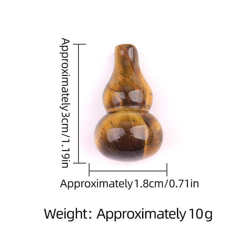 Alternative Ansicht von 1Pc 30mm Gourd Crystal Hole-Free Calabash Carvings