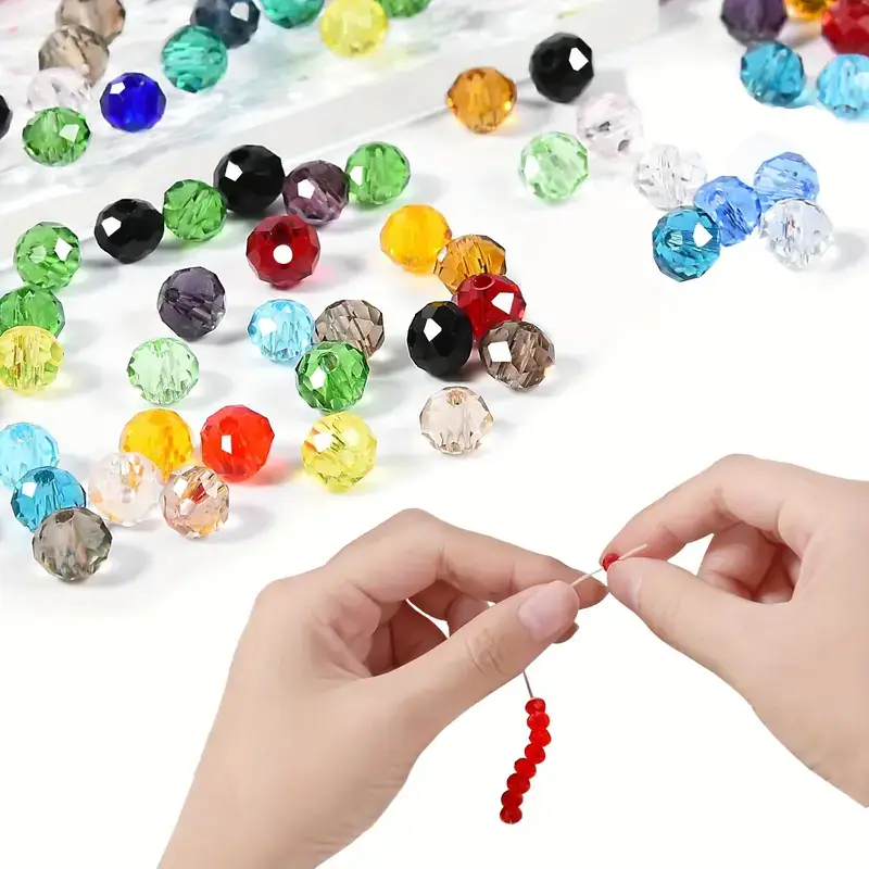 46810mm Faceted Glass Crystal Red Beads Wholesale 7