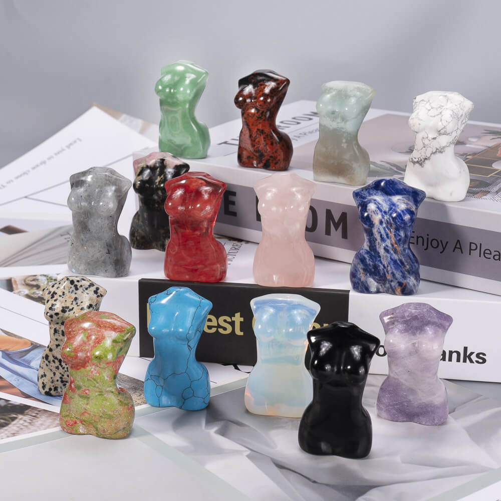 Alternative view of Carved Crystal Mannequin Art Crafted Wholesale