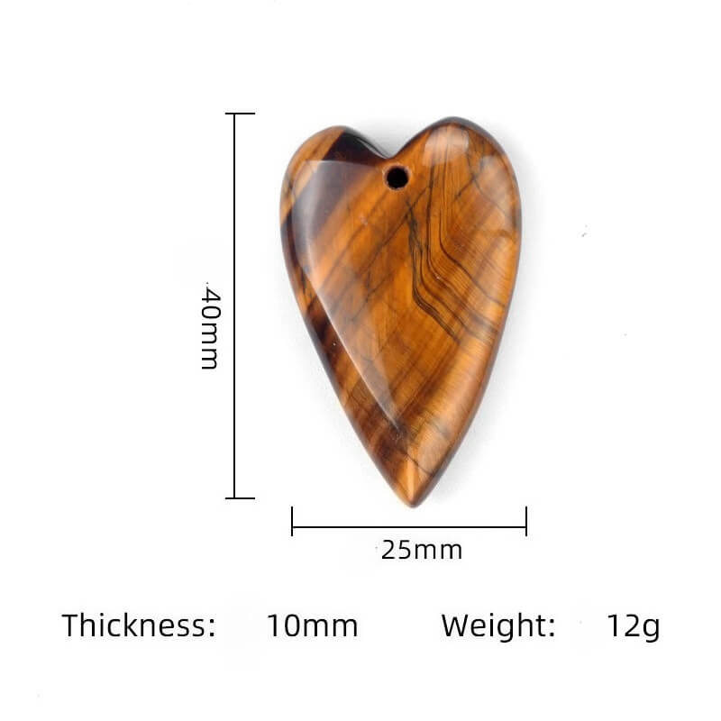 Heart Shaped Rose Quartz Crystal with Hole DIY Accessories 4