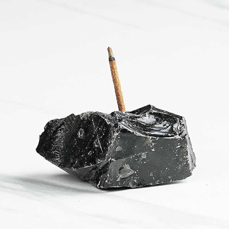 Natural Raw Stone Crystal Incense Stick Holder Fragrant Plug - immagine 19