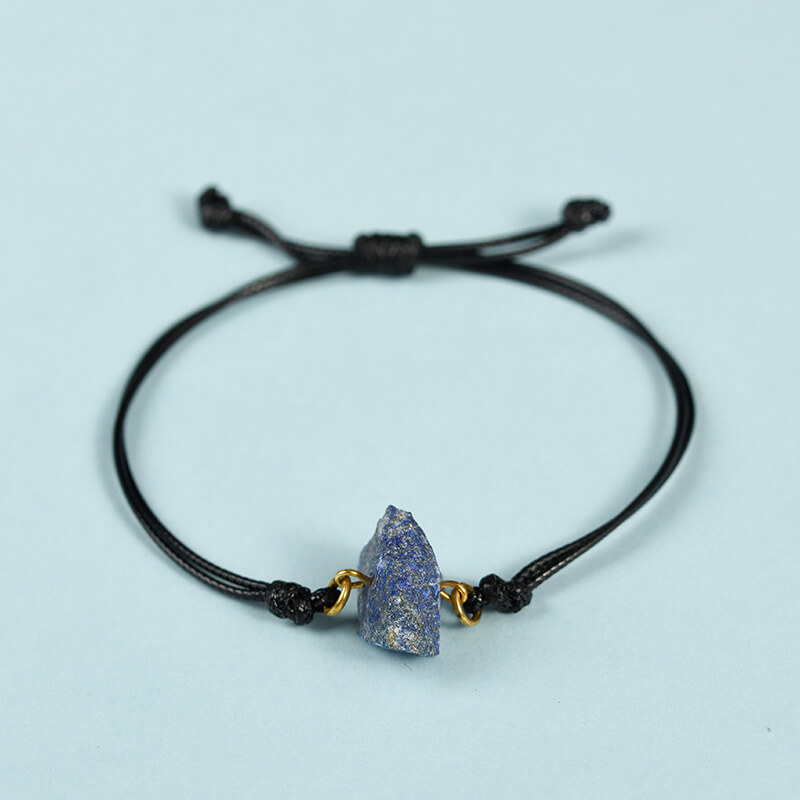 Crystal Raw Stone Leather Strap Bracelets Collection 7