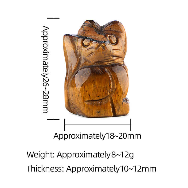 Alternatief beeld van 11 Types Cute Crystal Cat Carving Collection